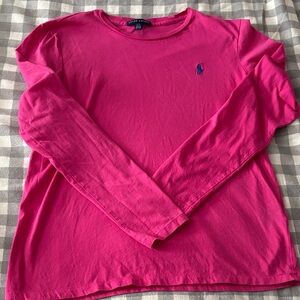 Ralph Lauren Fuchsia Crew Neck Top